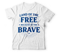 Land of the free because of the brave white