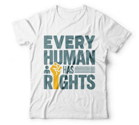 Every human has rights white