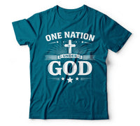 One nation under god teal