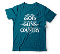 God guns country teal