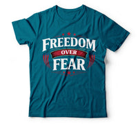 Freedom over fear teal