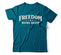 Freedom runs deep teal