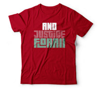And justice for all red