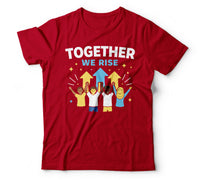 Together we rise red