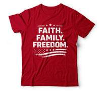 Faith family freedom red