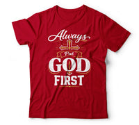 Always put god first red