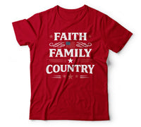 Faith family country red