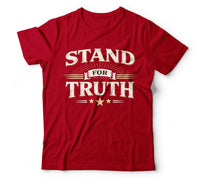 Stand for truth red