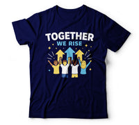 Together we rise navy