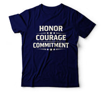 Honor courage commitment navy