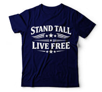 Stand tall live free navy