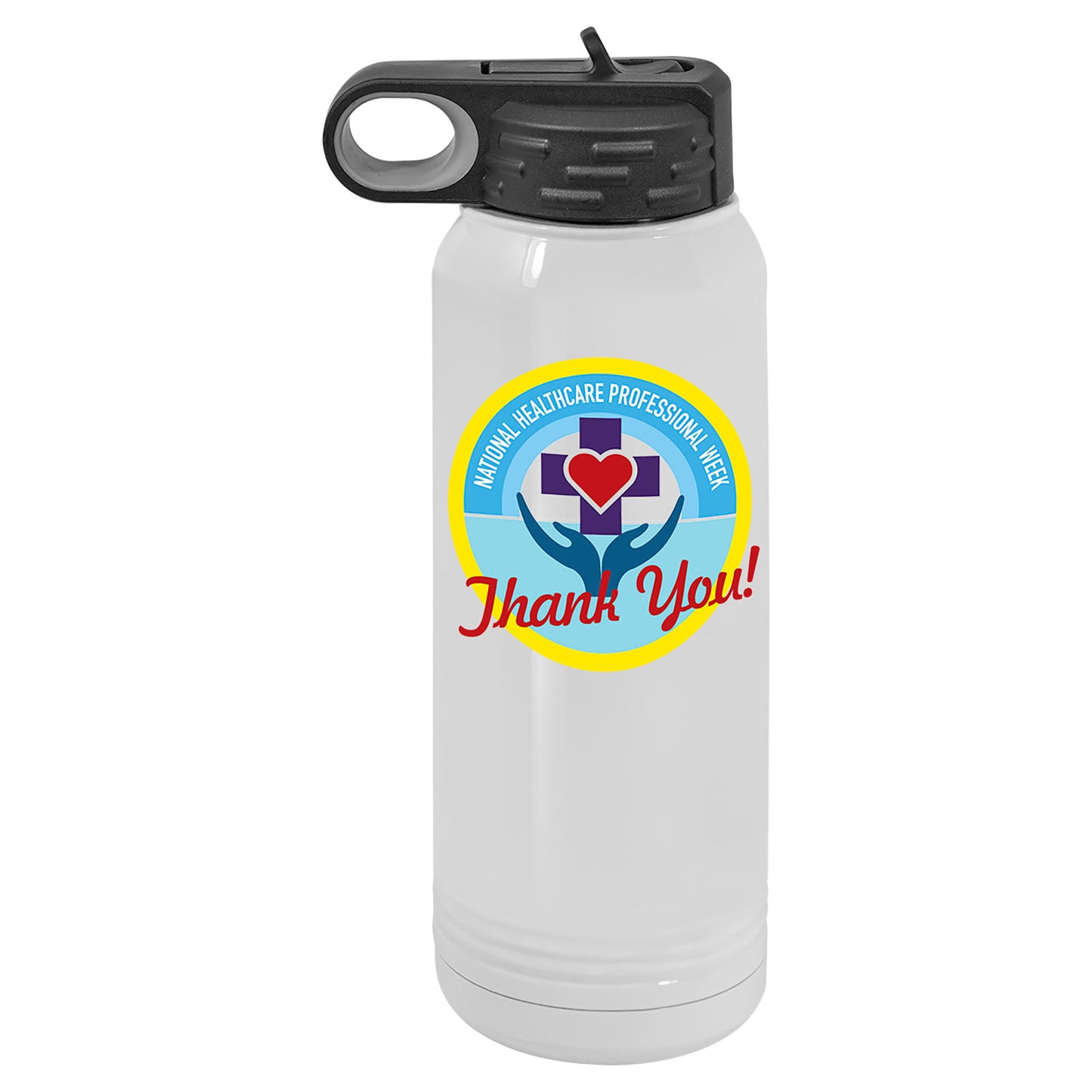 Polar Camel 32 oz White water bottle